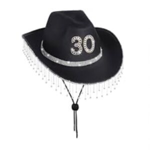 JUSTOTRY 30st Birthday Cowboy Hat